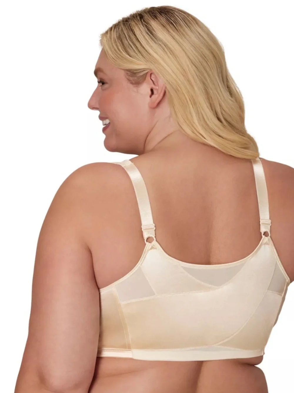 Playtex 18 Hour Front Close Wireless Bra with Back Support Light Beige